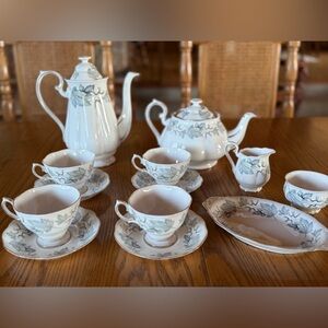 Royal Albert Silver Maple Bone China Tea Set